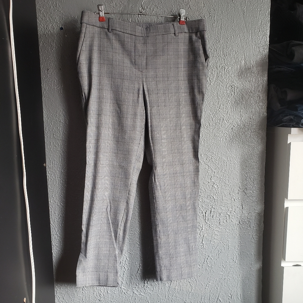 L Jules & Leopold Gray Plaid Pants